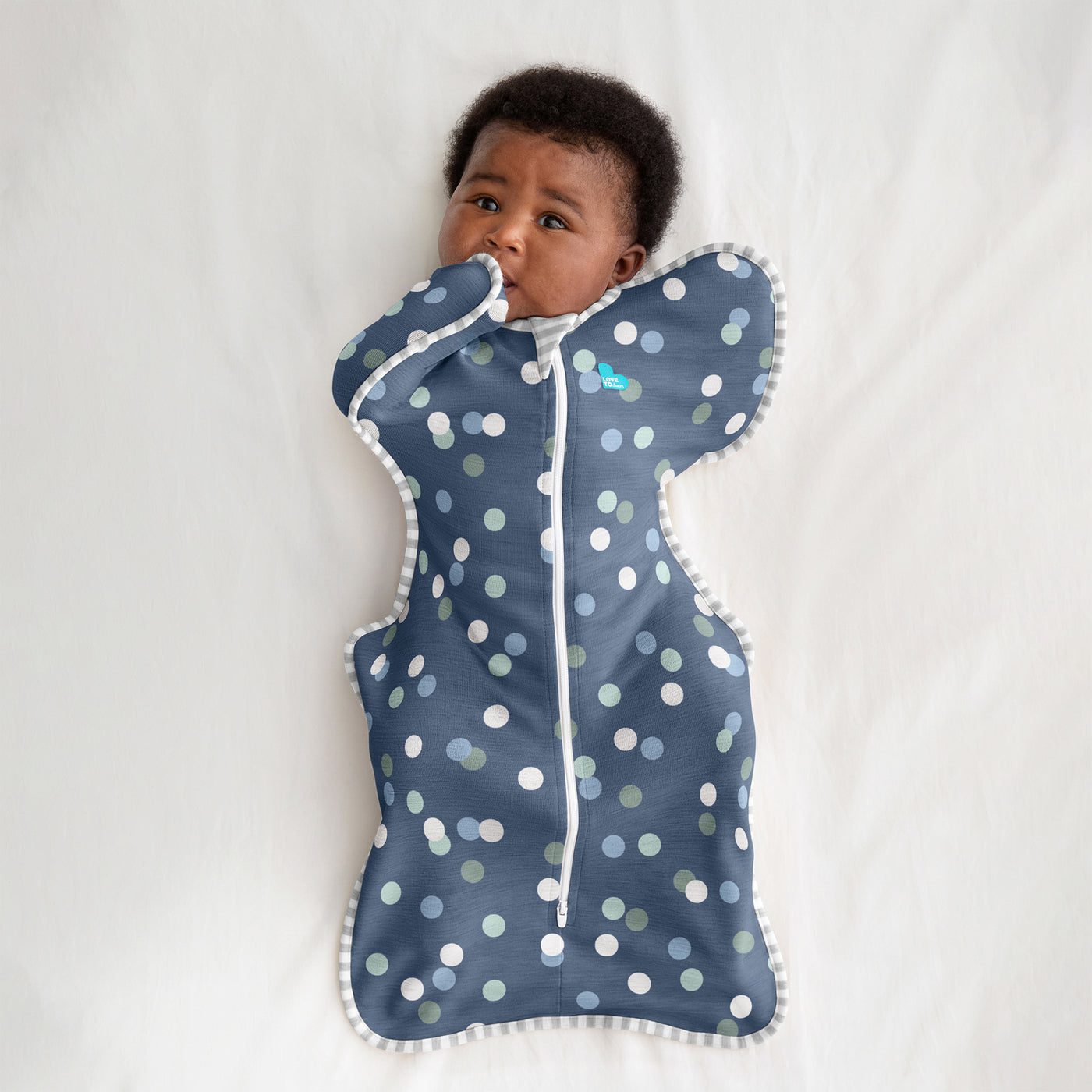 Swaddle Up™ Designer 1.0 TOG - Colourful Spot Denim - Love to Dream™ NZ 