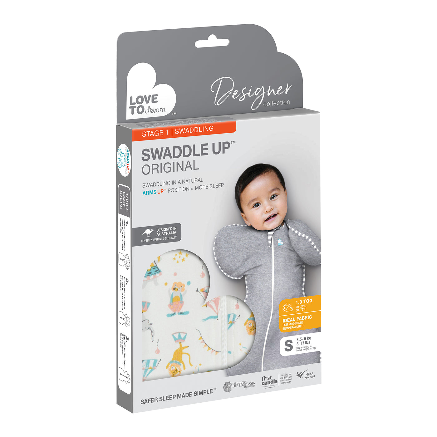 Swaddle Up™ Designer 1.0 TOG - Circus