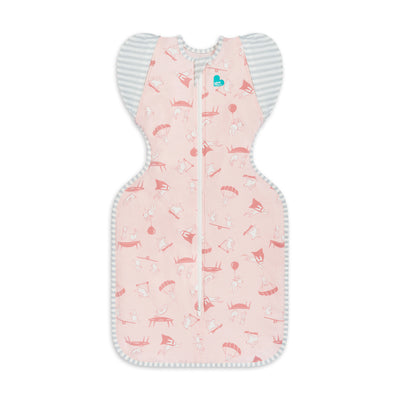 Swaddle Up™ Transition Bag Lite 0.2 TOG - Daredevil Bunny Pink