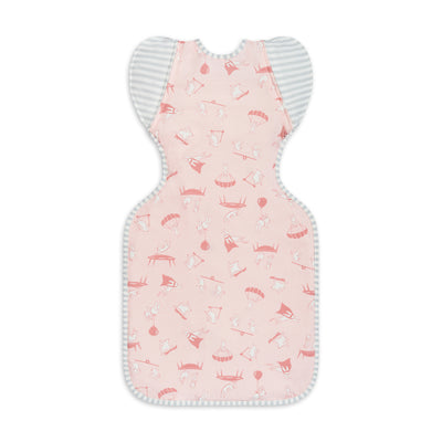 Swaddle Up™ Transition Bag Lite 0.2 TOG - Daredevil Bunny Pink