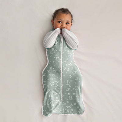 Swaddle Up™ Transition Bag Bamboo 1.0 TOG - Stars & Moon Olive