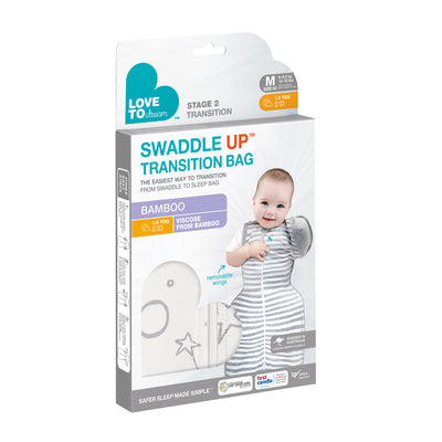 Swaddle Up™ Transition Bag Bamboo 1.0 TOG - Stars & Moon Cream